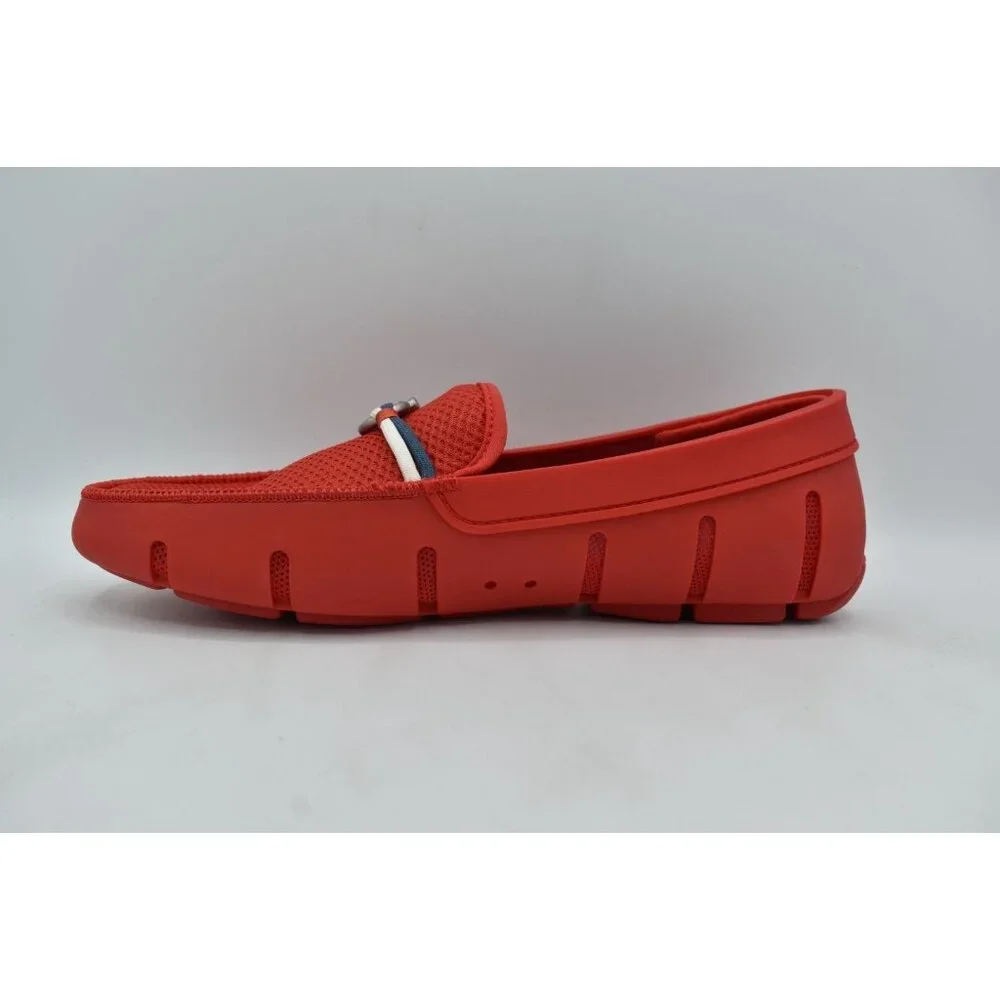 SWIMS Mens Size 9.5 Riva Red Slip On Loafers Shoes‎
